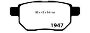 EBC Brakes Ultimax Brake Pads (Rear, DP1947)