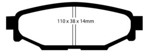 EBC Brakes Redstuff Brake Pads (Rear, DP31584C)